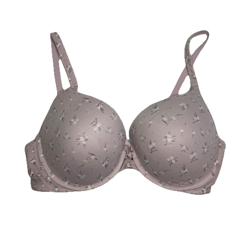 Victoria's Secret T-Shirt Bra 34DD  Floral Padded Underwire